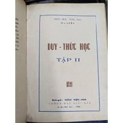 DUY THỨC HỌC - THÍCH THIỆN HOA TRỌN BỘ ĐÓNG BÌA XƯA 272206