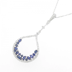 K18WG Sapphire Necklace 0.78CT - Hàng hiệu Authentic 858251