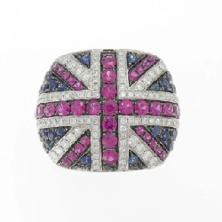 Nhẫn đá màu K18WG/K18BG 666963