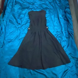 Đầm đen eo xếp li tôn dáng 140901