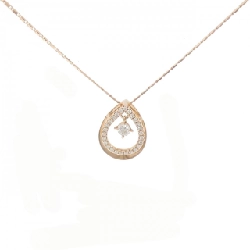 Dây chuyền kim cương 750PG 0.08CT - Hàng hiệu Authentic