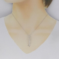 Dây chuyền kim cương 750WG/K18WG hình lông vũ 0.15CT - Hàng hiệu Authentic 864131