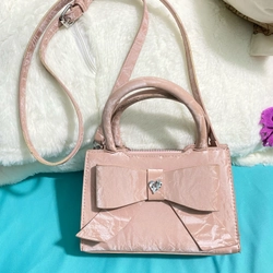 Túi nơ hồng pastel 90% đeo chéo