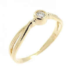 Nhẫn kim cương K18YG 0.03CT