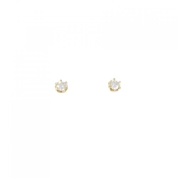 K18YG Solitaire Bông tai Kim cương 0.17CT - Hàng hiệu Chính hãng