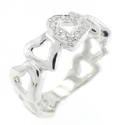 Nhẫn kim cương hình trái tim K18WG