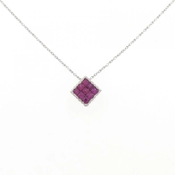 Dây chuyền ruby PT950/PT850 0.45CT - Hàng hiệu Authentic