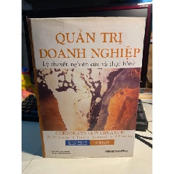 [Phiên Chợ Sách Cũ] Quản Trị Doanh Nghiệp - Lý Thuyết, Nghiên Cứu Và Thực Hành (bìa cứng) - H. Kent Baker, Ronald Anderson 0506