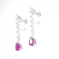 K18WG/K14WG Bông tai Ruby 1.06CT - Hàng hiệu Chính hãng 870793