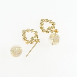 K18YG Bông tai hình trái tim - Hàng hiệu Chính hãng 871515