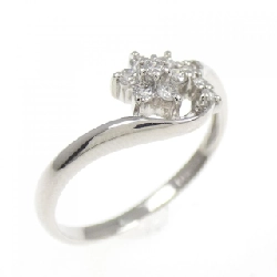 Nhẫn kim cương hoa PT900 0.12CT