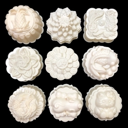 Bộ 10 khuôn rau câu trung thu - Khuôn trắng loại 10 cm – Mã số 1184 338473