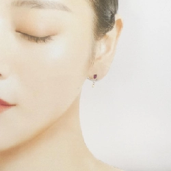 K18YG Bông tai Ruby - Hàng hiệu Chính hãng 868480