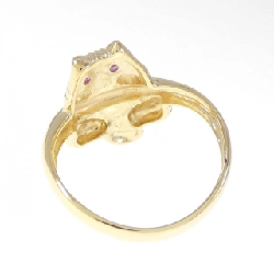 Nhẫn ruby K18YG hình mèo 673503