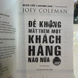 ĐỂ KHÔNG MẤT THÊM MỘT KHÁCH HÀNG NÀO NỮA - TRỊNH HUY NAM 763129