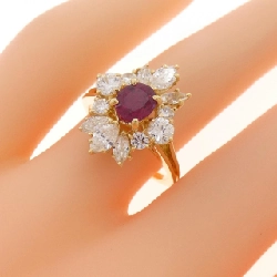 Nhẫn Ruby K18YG 0.74CT - Hàng hiệu Chính hãng 852810
