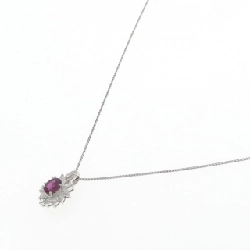 Dây chuyền ruby PT900/PT850 0.77CT - Hàng hiệu Chính hãng 860115