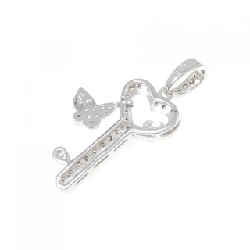 Mặt dây chuyền kim cương hình trái tim và bướm 750WG/750BG 0.45CT - Hàng hiệu Authentic 862962