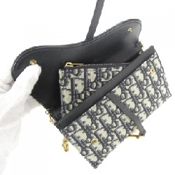 Christian Dior DIOR OBLIQUE Saddle S5614CTZQ Chain Wallet 622285