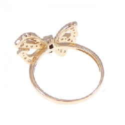 Nhẫn hồng ngọc K18PG hình ruy băng kim cương 0.18CT - Hàng hiệu chính hãng 855272