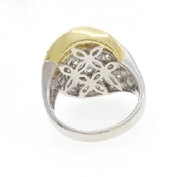 Nhẫn kim cương Pave 2.15CT PT900/K18YG - Hàng hiệu Authentic 848496