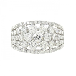 Nhẫn kim cương K18WG 1.19CT 669706