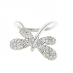 Nhẫn kim cương K18WG 0.47CT 673619