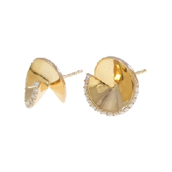 750PG/K18PG Bông tai kim cương 0.20CT - Hàng hiệu Authentic 871521