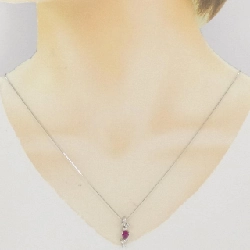 Dây chuyền ruby PT900/PT850 0.58CT - Hàng hiệu Authentic 867243