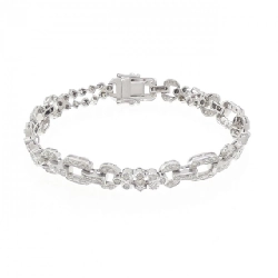 Vòng tay kim cương 750WG 1.30CT - Hàng hiệu Authentic 874286