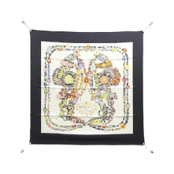 Khăn quàng cổ HERMES BRIDES DE GALA EN FLEURS - Hàng hiệu Authentic