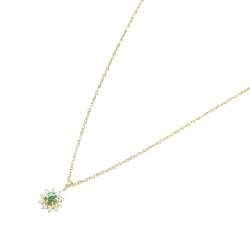 K18YG Emerald Necklace 0.13CT - Hàng hiệu Authentic 858413