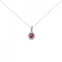 Dây chuyền ruby PT900 0.36CT - Hàng hiệu Authentic