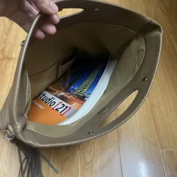 Túi nữ 30*35*5 quai xách ngang da thật 2hand 973844