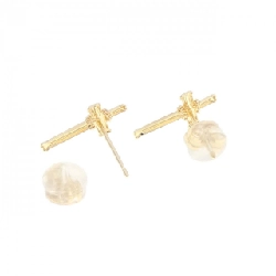 K18YG Khuyên tai hình chữ thập - Hàng hiệu Chính hãng 869078