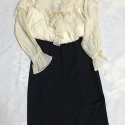 Áo tơ tay bồng dài 499895