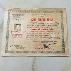 Bộ giấy tờ nghề Vô tuyến điện Sài Gòn (1964-1982) 1013283