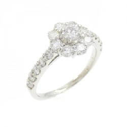 Nhẫn kim cương hồng PT900 hoa 0.179CT