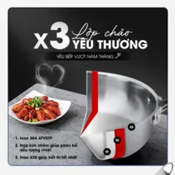 ✨ Chảo inox TRIPRO KL825 – 3 lớp nguyên khối, truyền nhiệt nhanh – giữ nhiệt đều! 708707