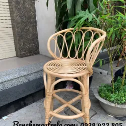 Ghế quầy bar mây tre đan