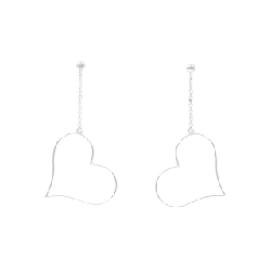 K14WG Bông tai hình trái tim - Hàng hiệu Chính hãng