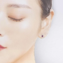 PT900 Bông tai Garnet hình trái tim 0.36CT - Hàng hiệu Chính hãng 865860