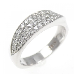 Nhẫn kim cương Pavé K18WG 0.26CT