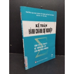 Kế toán hành chánh sự nghiệp mới 80% ố vàng HCM2606 Võ Văn Nhị GIÁO TRÌNH, CHUYÊN MÔN 193015