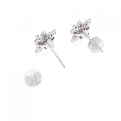 K18WG Bông tai Ruby 0.36CT - Hàng hiệu Chính hãng 868766