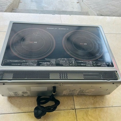 BẾP TỪ DƯƠNG Hitachi nội địa Nhật gồm 2 từ + 1 lò nướng, 503991