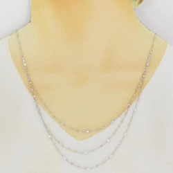 Dây chuyền kim cương ba màu K18 1.50CT - Hàng hiệu Authentic 848014