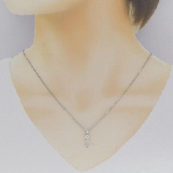 K14WG Dây chuyền kim cương ba viên 0.50CT - Hàng hiệu Chính hãng 861007