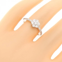 Nhẫn kim cương hoa K18WG 0.50CT 671441