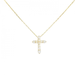 K18YG Dây chuyền kim cương chéo 0.20CT - Hàng hiệu chính hãng